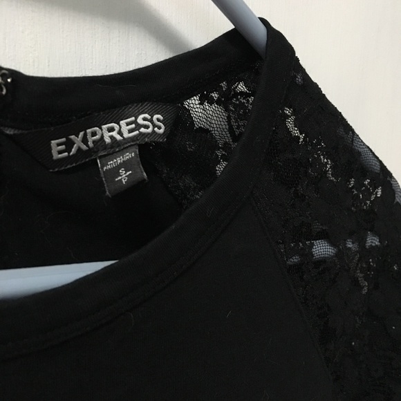 Express Lace Sleeve Dress - Picture 2 of 3